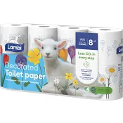 Toalett dekor 8-pack Lambi