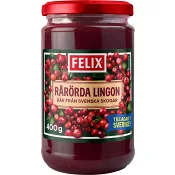 Sylt Rårörda Lingon 400g Felix