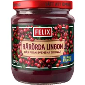 Sylt Rårörda Lingon 625g Felix