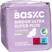 Binda Ultra Super Plus med vingar 12-p ICA Basic