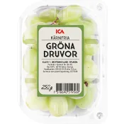 Gröna Druvor kärnfria 250g Klass 1 ICA