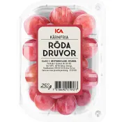 Röda Druvor kärnfria 250g Klass 1 ICA