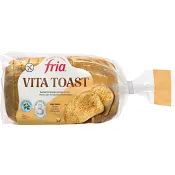 Formbröd Vita Toast Glutenfri Fryst 500g Fria