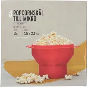 Popcornskål för mikro silikon ICA