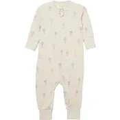 Babypyjamas beige luftballonger strl 80 ICA I love eco