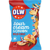 Chips Sourcream & Onion Chili 275g Olw