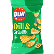 Chips Dill & gräslök liten påse 40g OLW