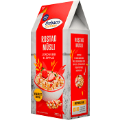 Rostad Müsli Jordgubb & Äpple 375g Frebaco