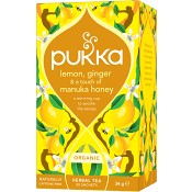 Te Örtte Lemon/Ginger/Manuka Honey 20-Pack Pukka