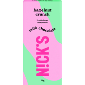 Mjölkchoklad hasselnötscrunch 75g Nick´s