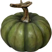 Pumpa 16cm, grön polyresin Festive