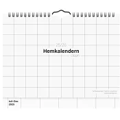 Väggkalender 25/26 Hemkalendern Clean