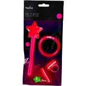 Set Glow in the dark Rosa 4-p