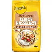Krispig Müsli Kokos Hasselnöt 450 g Risenta