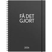 Kalender Få det gjort svart 2026