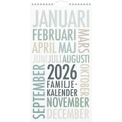 VäggKalender Familj TrendArt 2026