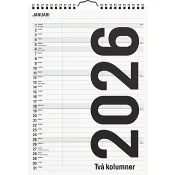 VäggKalender Familj B/W 2026