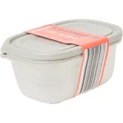 Matlåda grått lock 0,5l 2-p ICA Basic