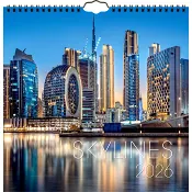 VäggKalender Skylines 2026