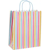 Presentpåse Randig 26x31 cm