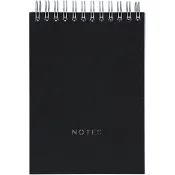 Spiralblock Note Svart A6