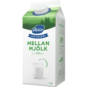 Mellanmjölkdryck Laktosfri 1,5% 1,5l Valio