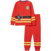 Pyjamas Brandman röd 86/92 ICA I love eco