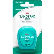 Tandtråd Bred & vaxad 25m ICA