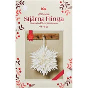 Stjärna flinga vit 45cm ICA