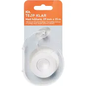Klar tejp med hållare, 19mm x 15 m