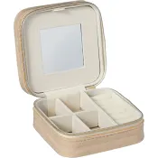 Smycketsskrin sammet Beige