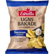 Chips Ugnsbakade Sourcream & Onion 125g Estrella