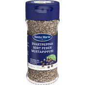 Svartpeppar Grovmalen 34g Santa Maria