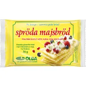 Majsbröd Spröda Glutenfri 61g Olda
