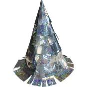 Partyhatt m fransar 5p silver Festive