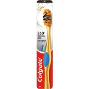 Tandborste 360 Charcoal Gold Soft 1-p Colgate
