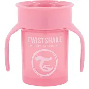 360 Cup Pastel Pink 6+m Twistshake