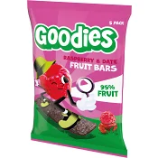 Barnsnacks Fruit bar raspberry & date 3år 100g Goodies