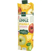 Fruktdryck Svenska Äpplen,Ananas & Guava 1l Kiviks