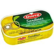 Sardiner i solrosolja 125g Durra