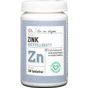 Zink Kosttillskott 100st ICA Hjärtat