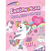 Enhörningar : pyssla, klistra och bygg