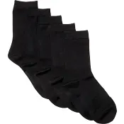 Socka 5p svart 36/38 mywear