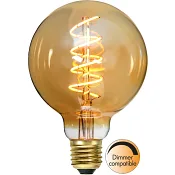 LED Dekorationsbelysning G95 E27 Dimbar Amber Star Trading