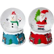 Snöstorm snögubbe eller tomte 6cm 1p ICA