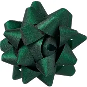 Presentrosett XL grön glitter 1-p