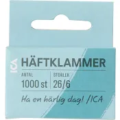 Häftklammer 26/6 1 000 st
