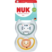 Napp Perfect Match Air Silikon 2-p 18-36m NUK