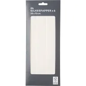 Silkespapper vit 6 ark 50 x 70 cm