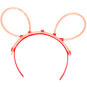 Diadem Glow in the dark Röd 1-p Festive